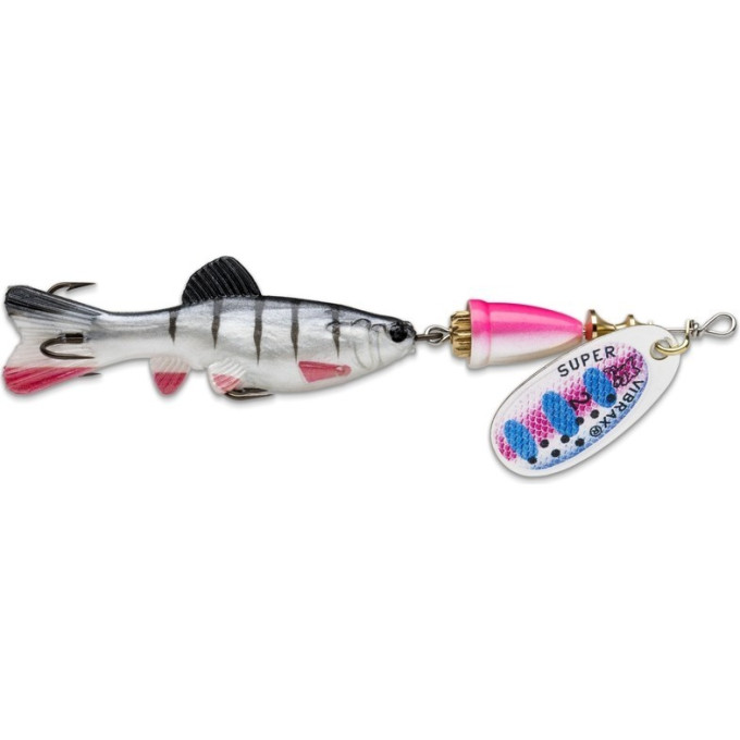 Блесна вращающаяся BLUE FOX Vibrax Chaser 8 г с силиконовой рыбкой RT BFVCH2-RT